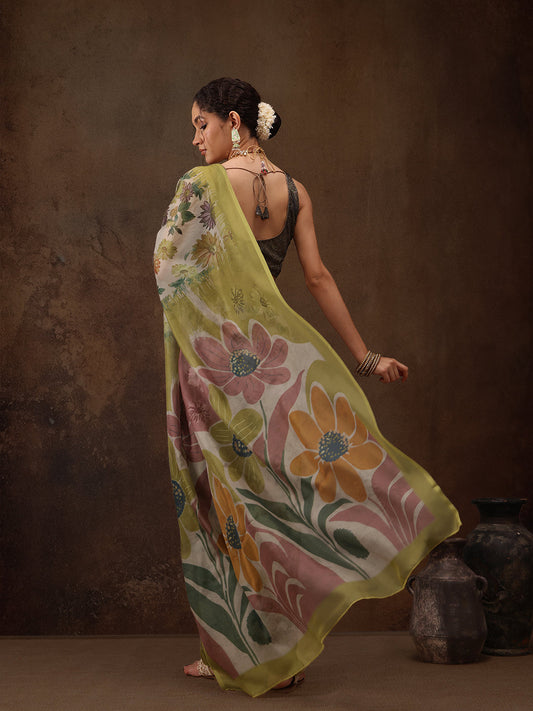 Abstract Saree
