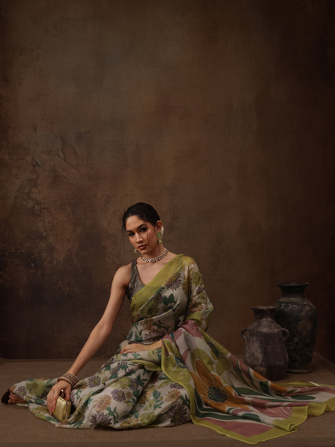 Abstract Saree