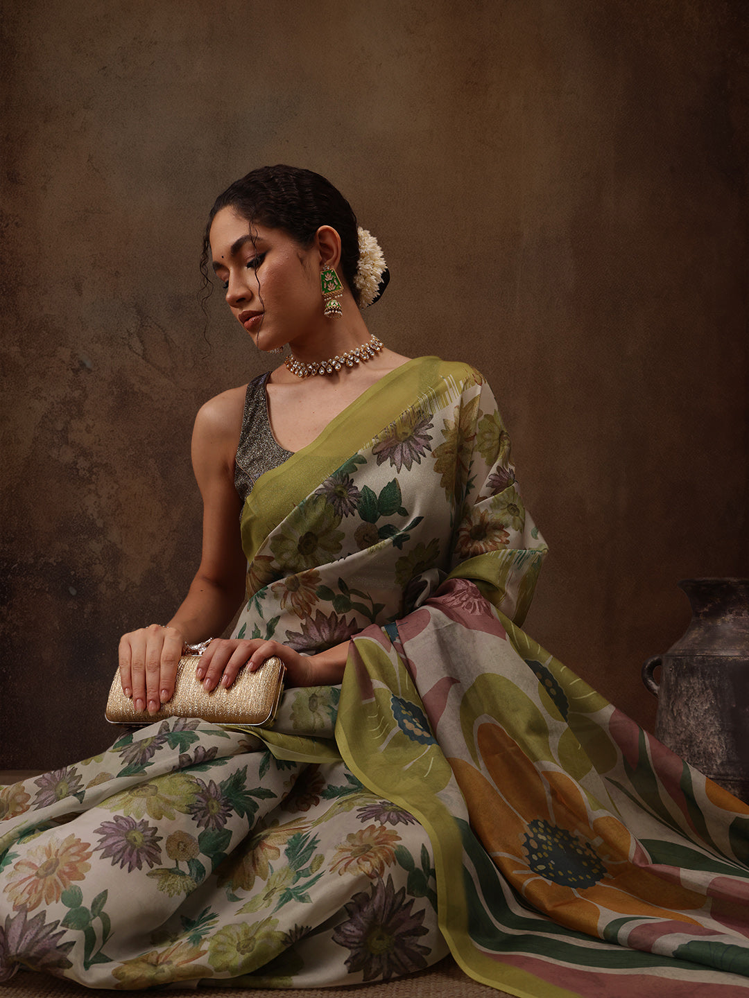 Abstract Saree