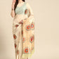 Soft Silk Digital Printed Saree With Fringe Tassels