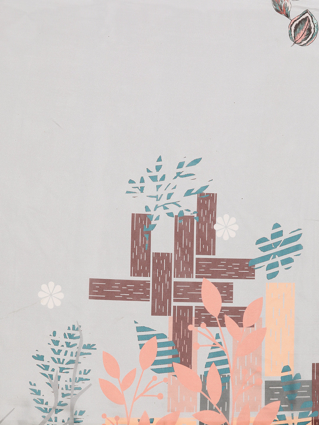 Soft Silk Digital Printed Saree With Fringe Tassels