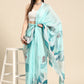 Soft Silk Digital Printed Saree With Fringe Tassels