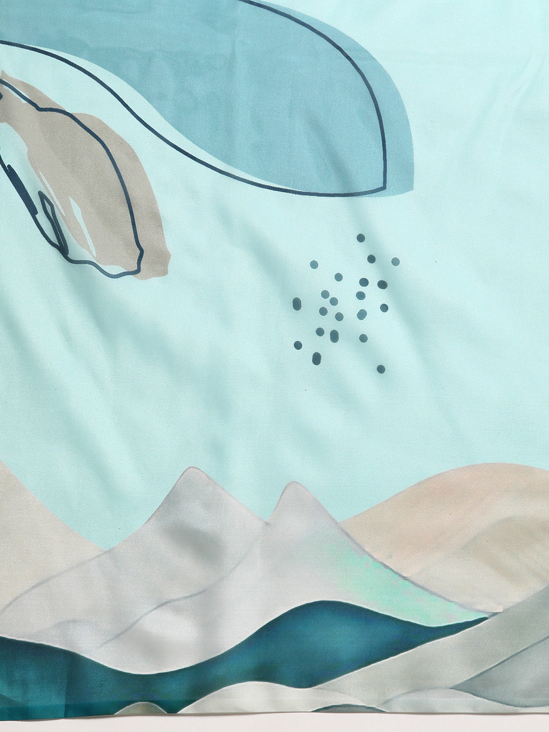 Soft Silk Digital Printed Saree With Fringe Tassels