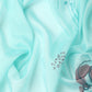 Soft Silk Digital Printed Saree With Fringe Tassels
