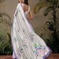 Bollywood Inspired Floral Digital Print Satin Saree