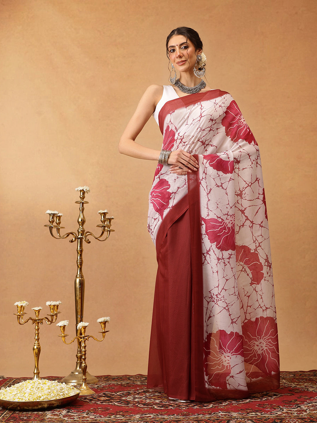 Printed Soft Malmal Cotton Saree