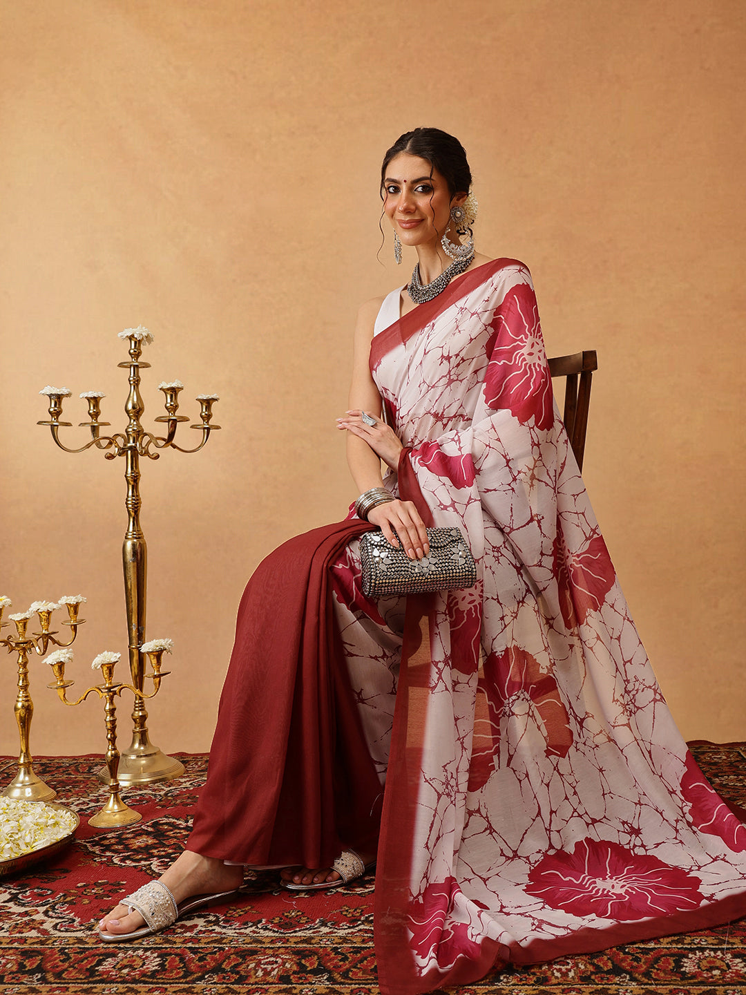 Printed Soft Malmal Cotton Saree