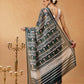 Ikat Patola Printed Soft Malmal Cotton Saree