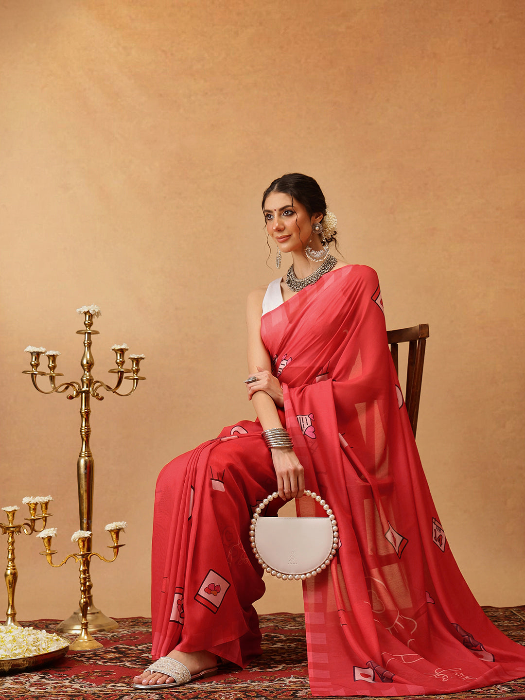 14 Feb Special Printed Soft Malmal Cotton Saree