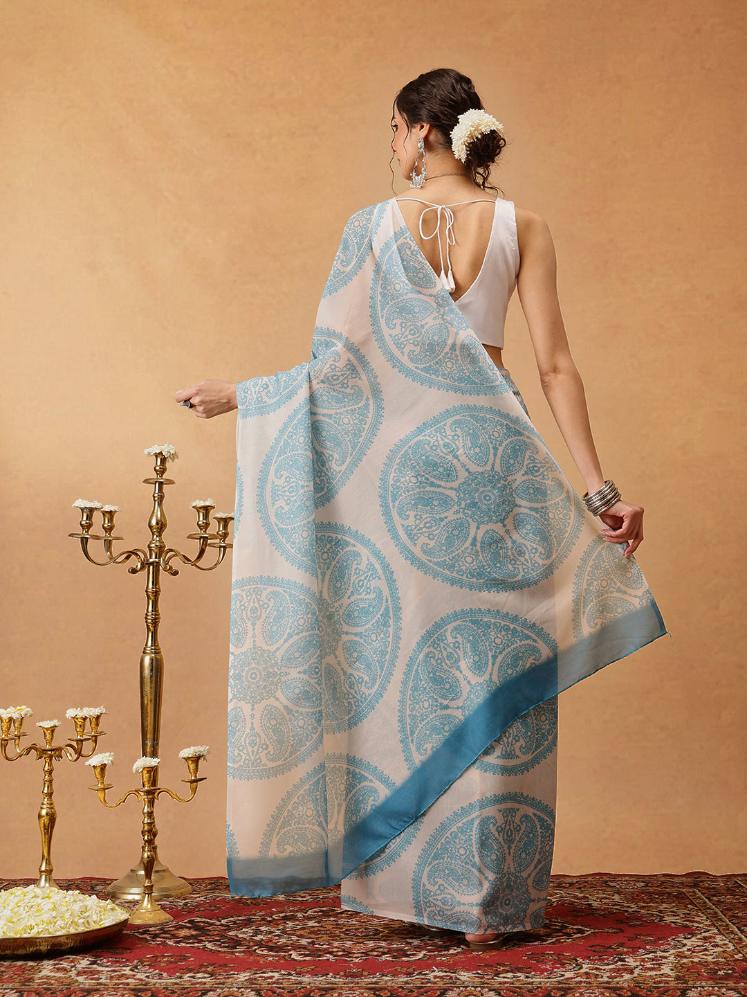Printed Soft Malmal Cotton Saree