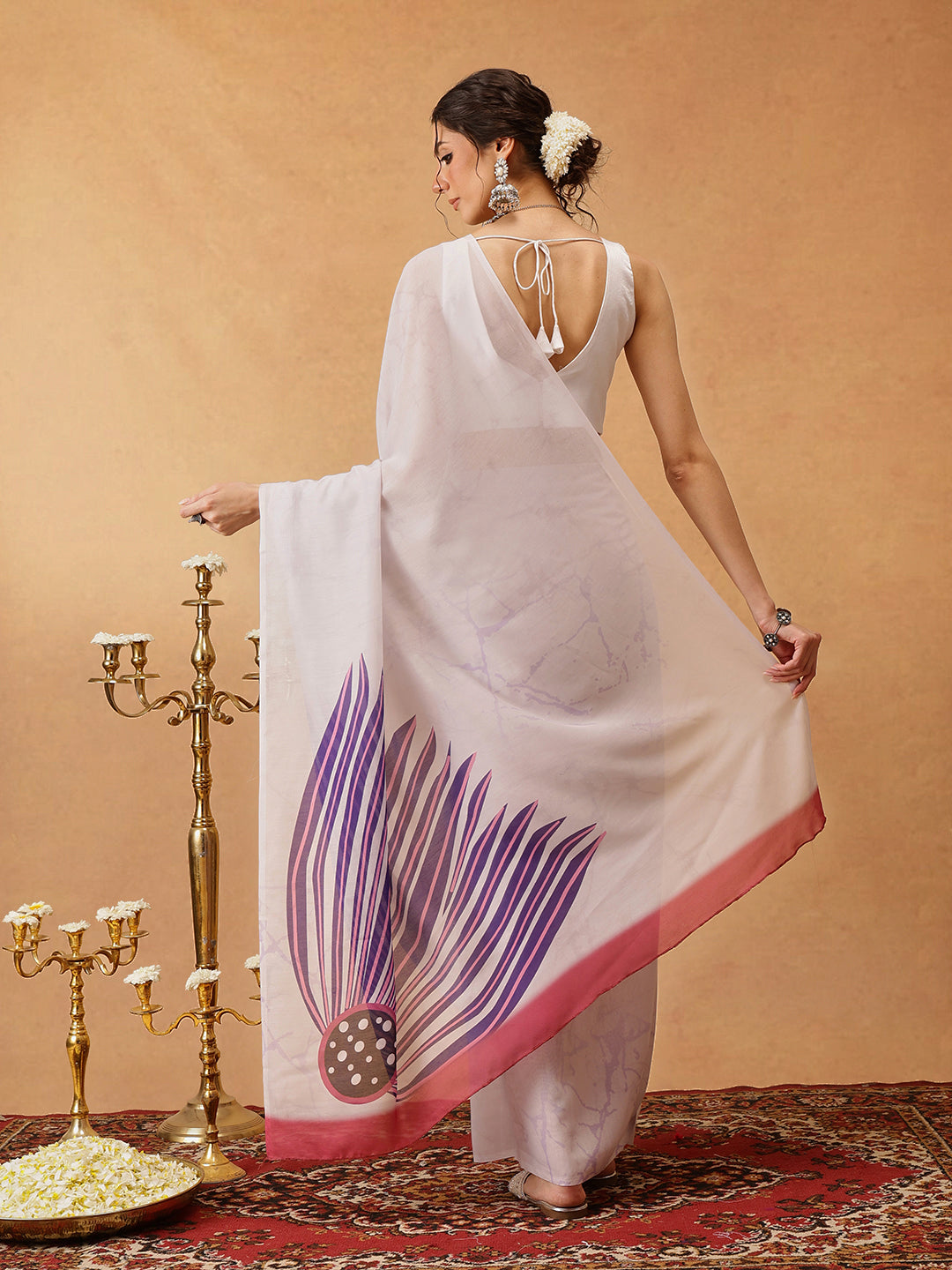 Printed Soft Malmal Cotton Saree