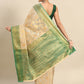 Women's Tusser Silk Banarasi Saree With Unsticthed Blouse Piece
