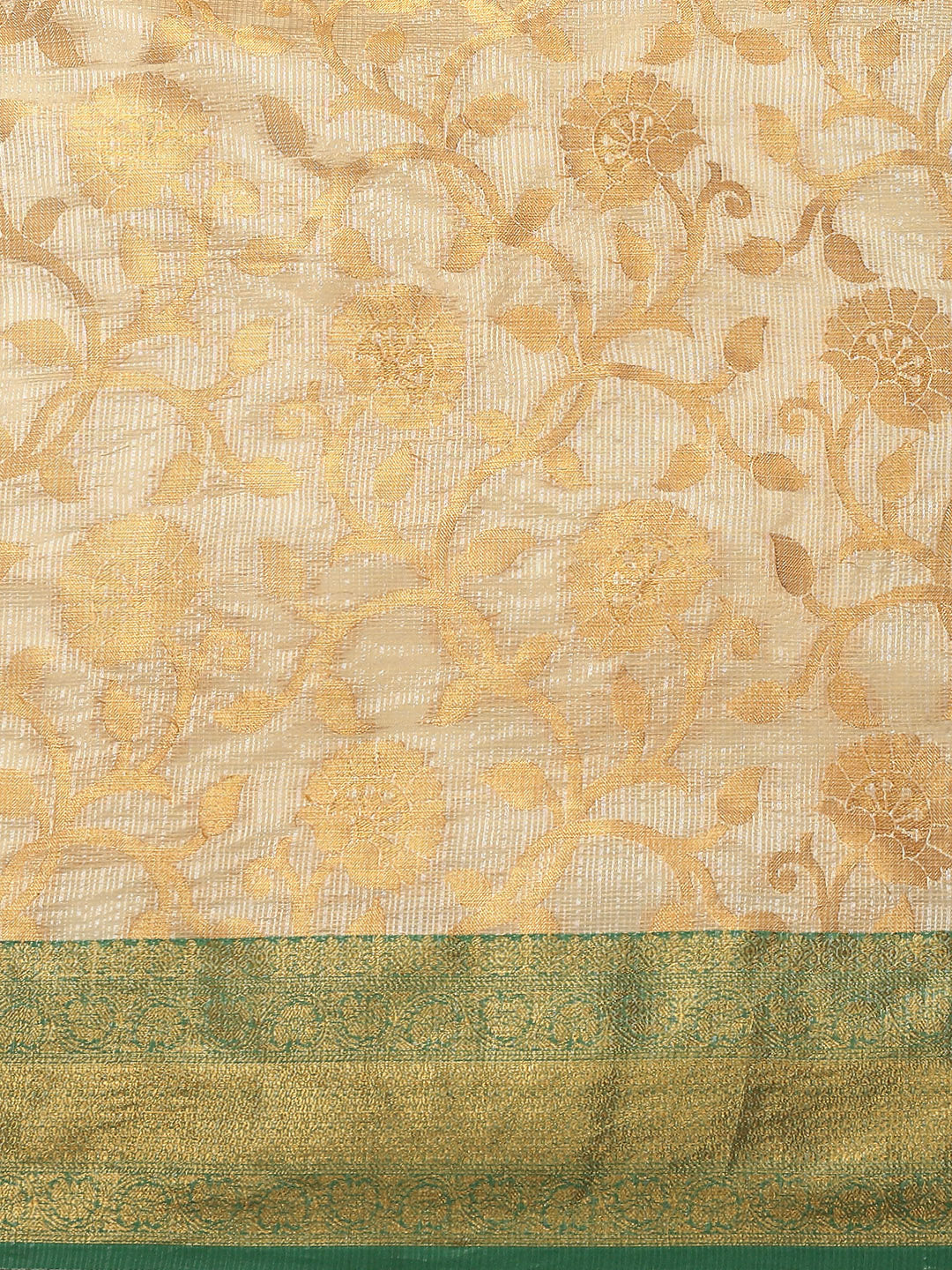 Women's Tusser Silk Banarasi Saree With Unsticthed Blouse Piece