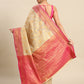 Women's Tusser Silk Banarasi Saree With Unstitcthed Blouse Piece