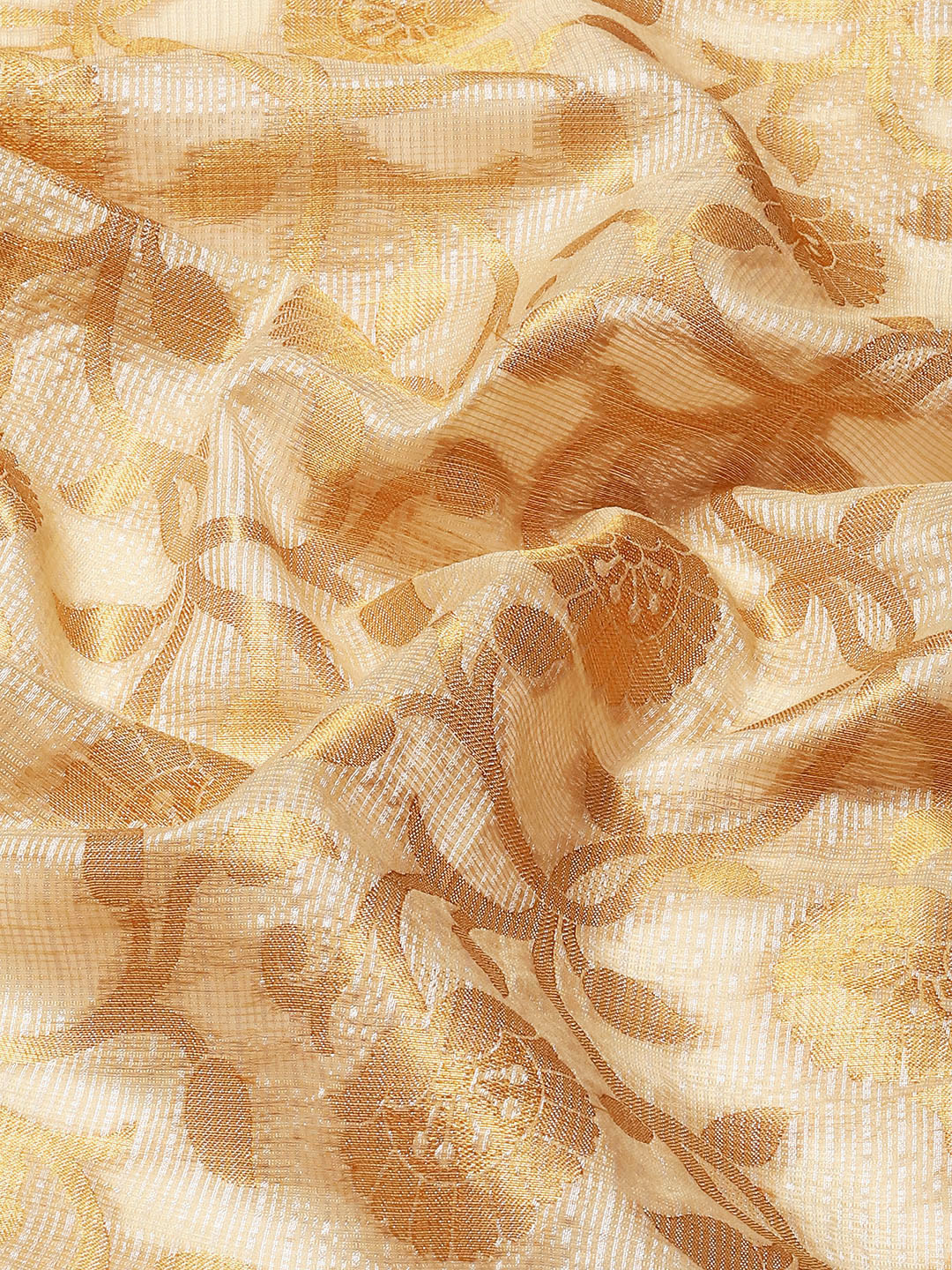 Women's Tusser Silk Banarasi Saree With Unstitcthed Blouse Piece