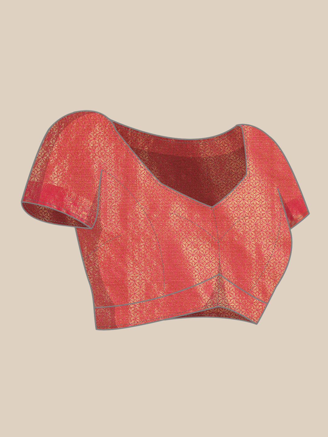 Women's Tusser Silk Banarasi Saree With Unstitcthed Blouse Piece