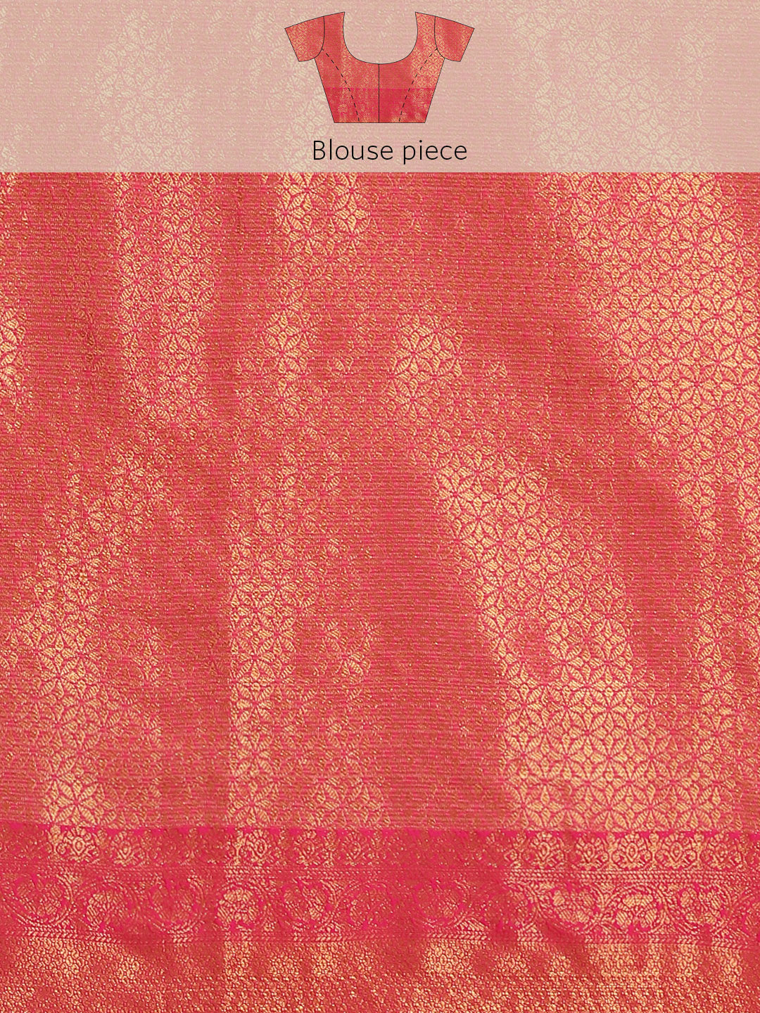 Women's Tusser Silk Banarasi Saree With Unstitcthed Blouse Piece