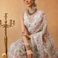Floral Printed Kalamkari Chanderi Saree