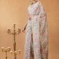 Floral Printed Kalamkari Chanderi Saree