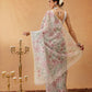 Floral Printed Kalamkari Chanderi Saree