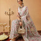 Floral Printed Kalamkari Chanderi Saree