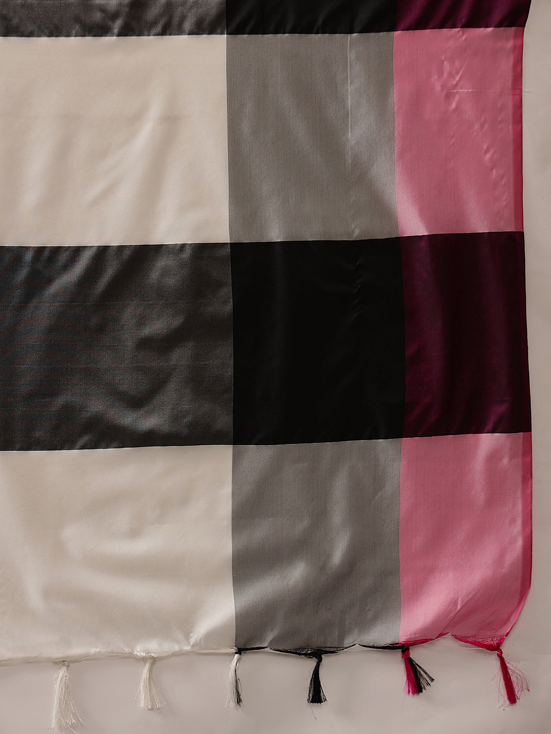 Women's Soft Silk Uppada Woven Black Saree