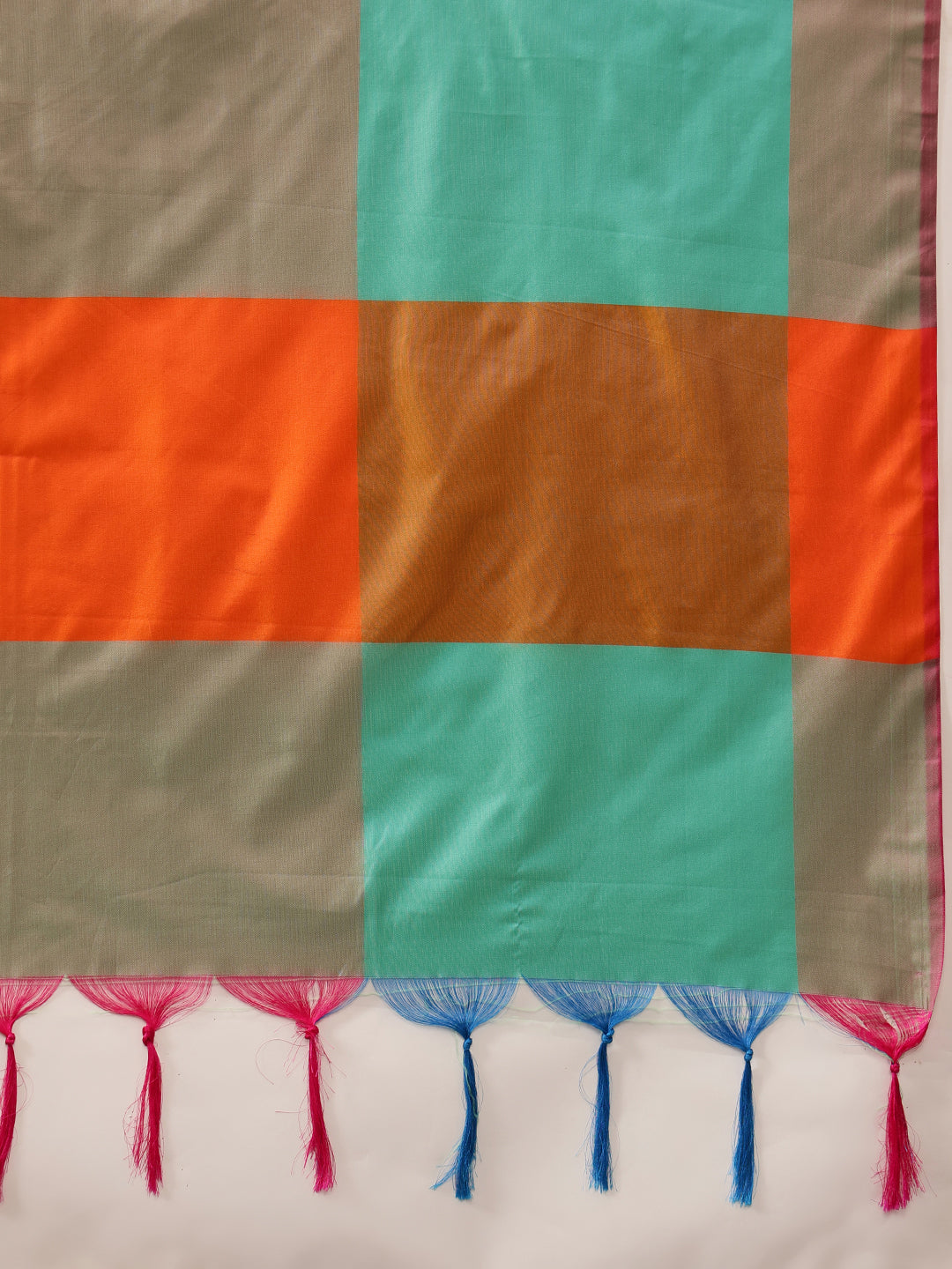 Women's Soft Silk Uppada Woven Orange Saree