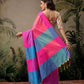 Women's Soft Silk Uppada Woven Pink Saree