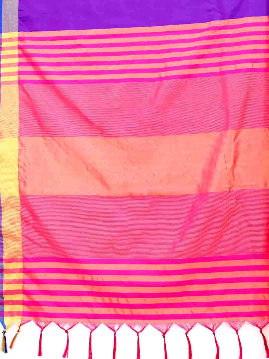 Women's Pattu Art Silk Woven Saree With Unstitched Blouse Piece