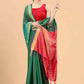 Women's Pattu Art Silk Woven Saree With Unstitched Blouse Piece