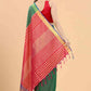Women's Pattu Art Silk Woven Saree With Unstitched Blouse Piece