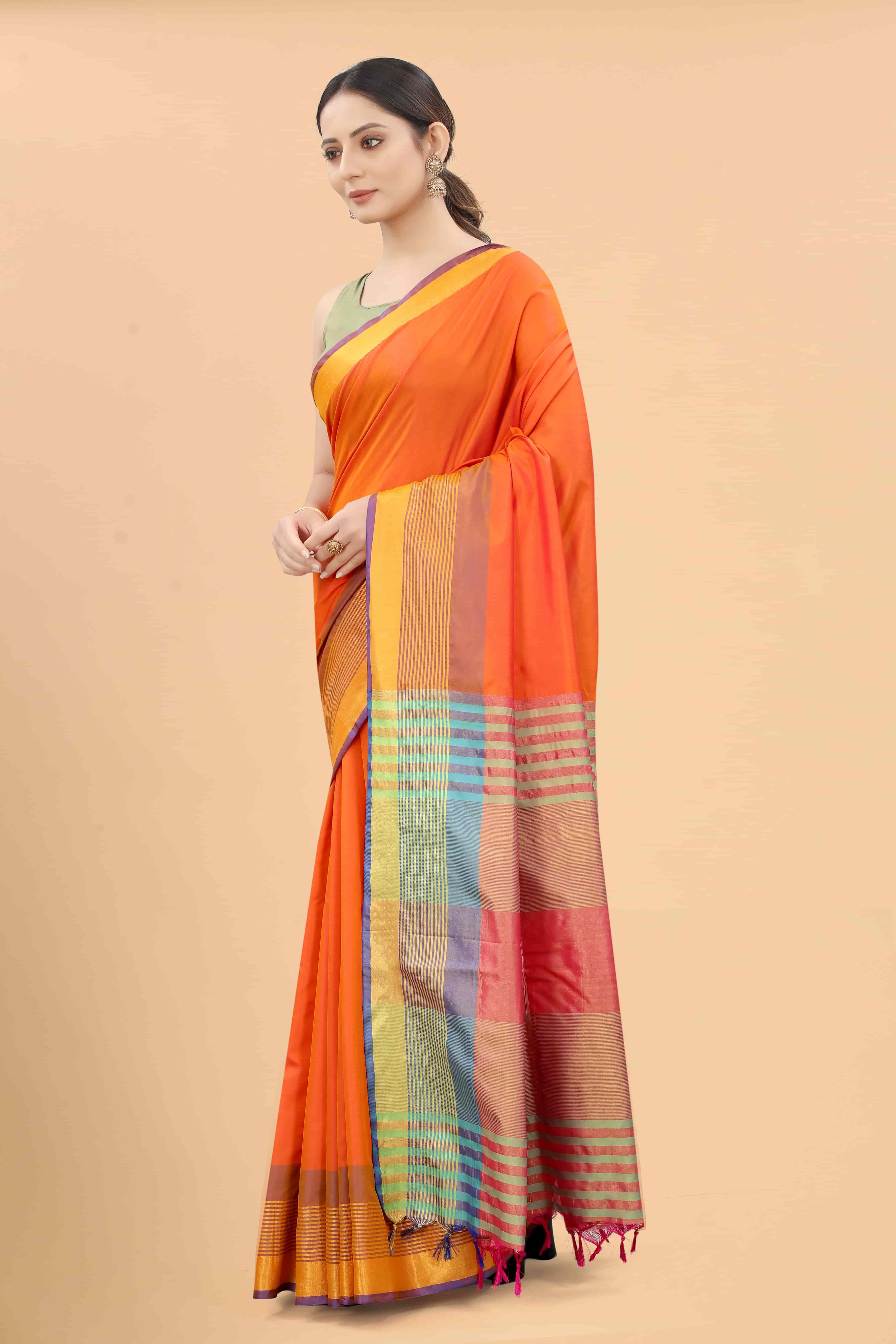 Women's Pattu Art Silk Woven Saree With Unstitched Blouse Piece
