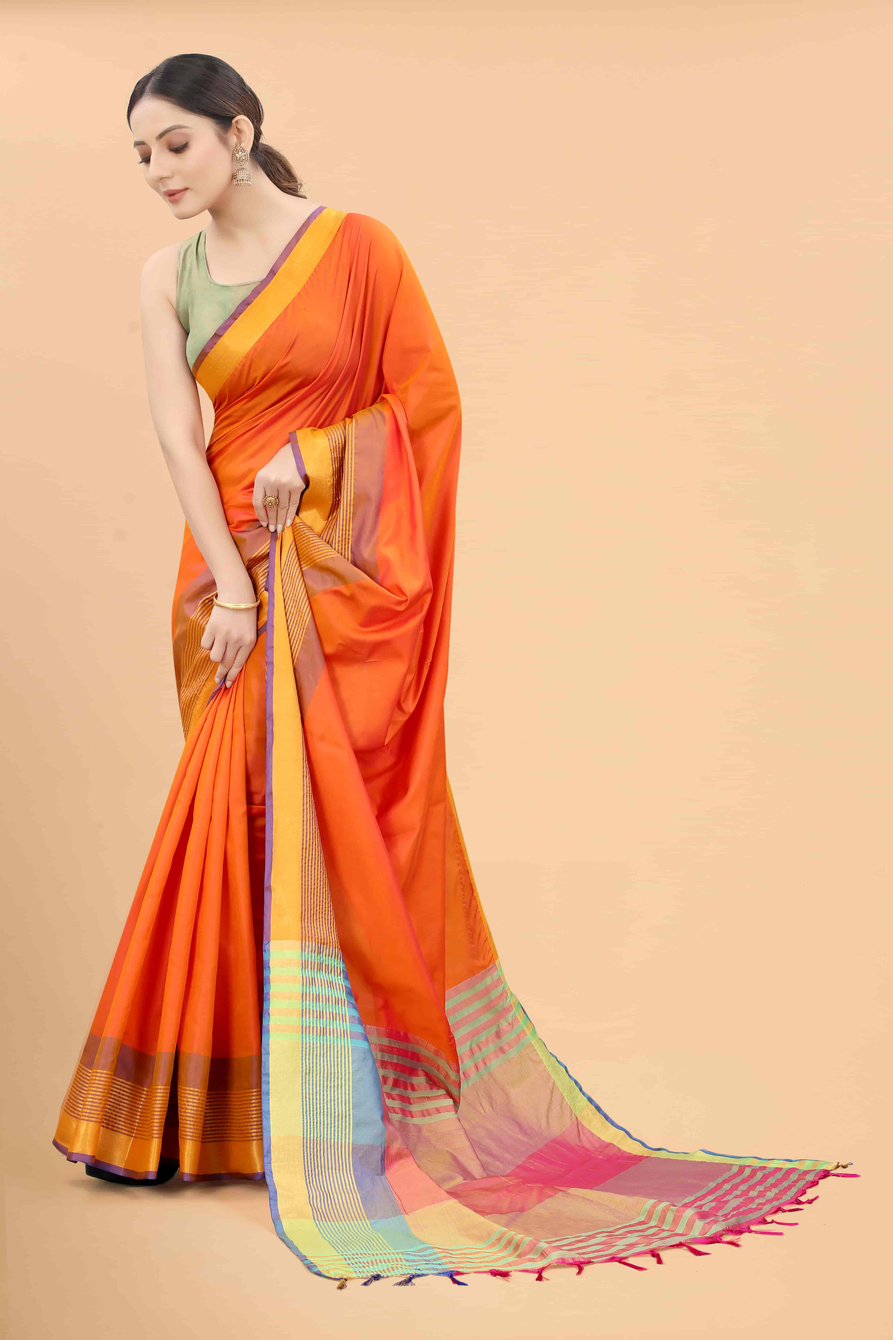 Women's Pattu Art Silk Woven Saree With Unstitched Blouse Piece