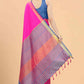 Women's Pattu Art Silk Woven Saree With Unstitched Blouse Piece