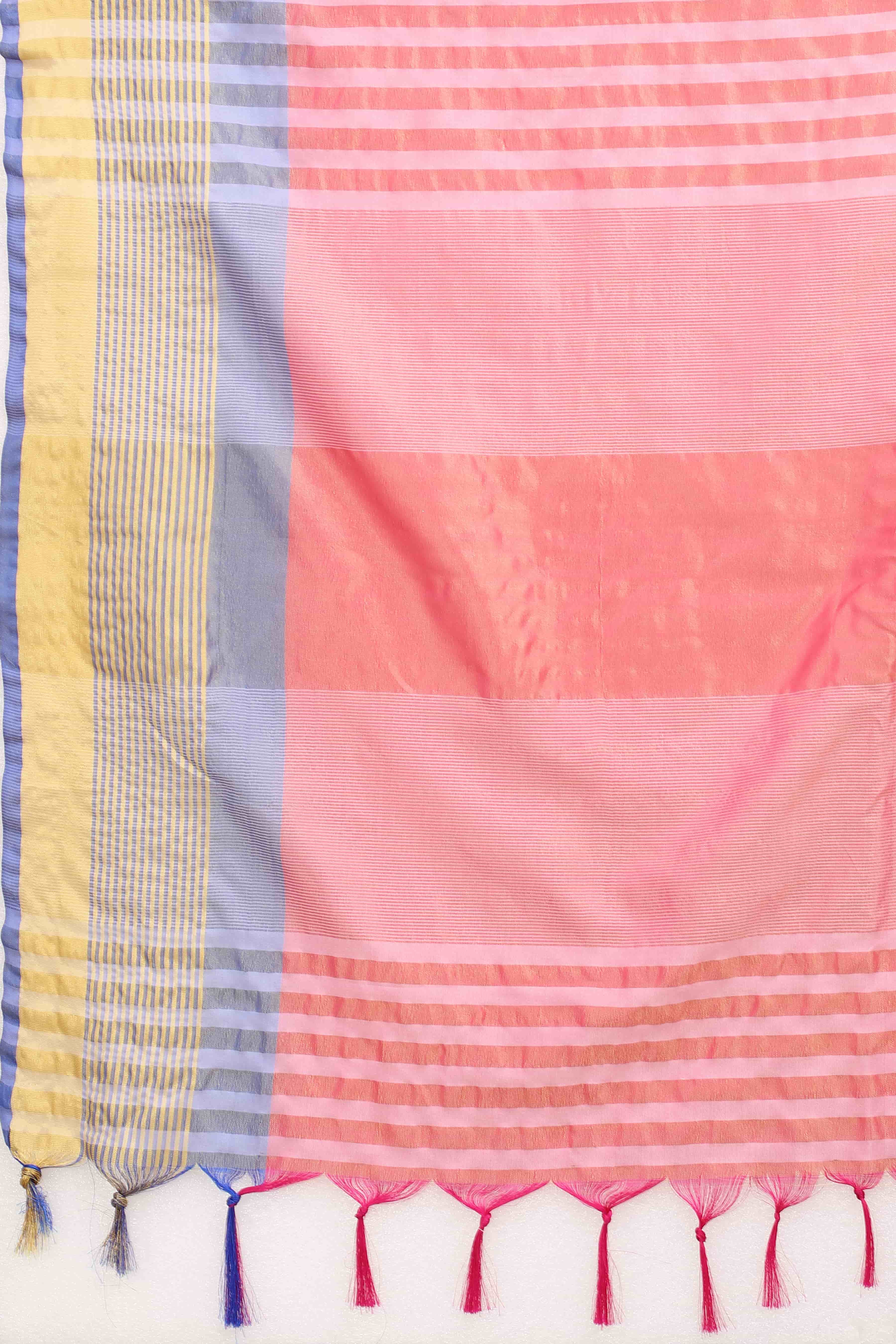 Women's Pattu Art Silk Woven Saree With Unstitched Blouse Piece