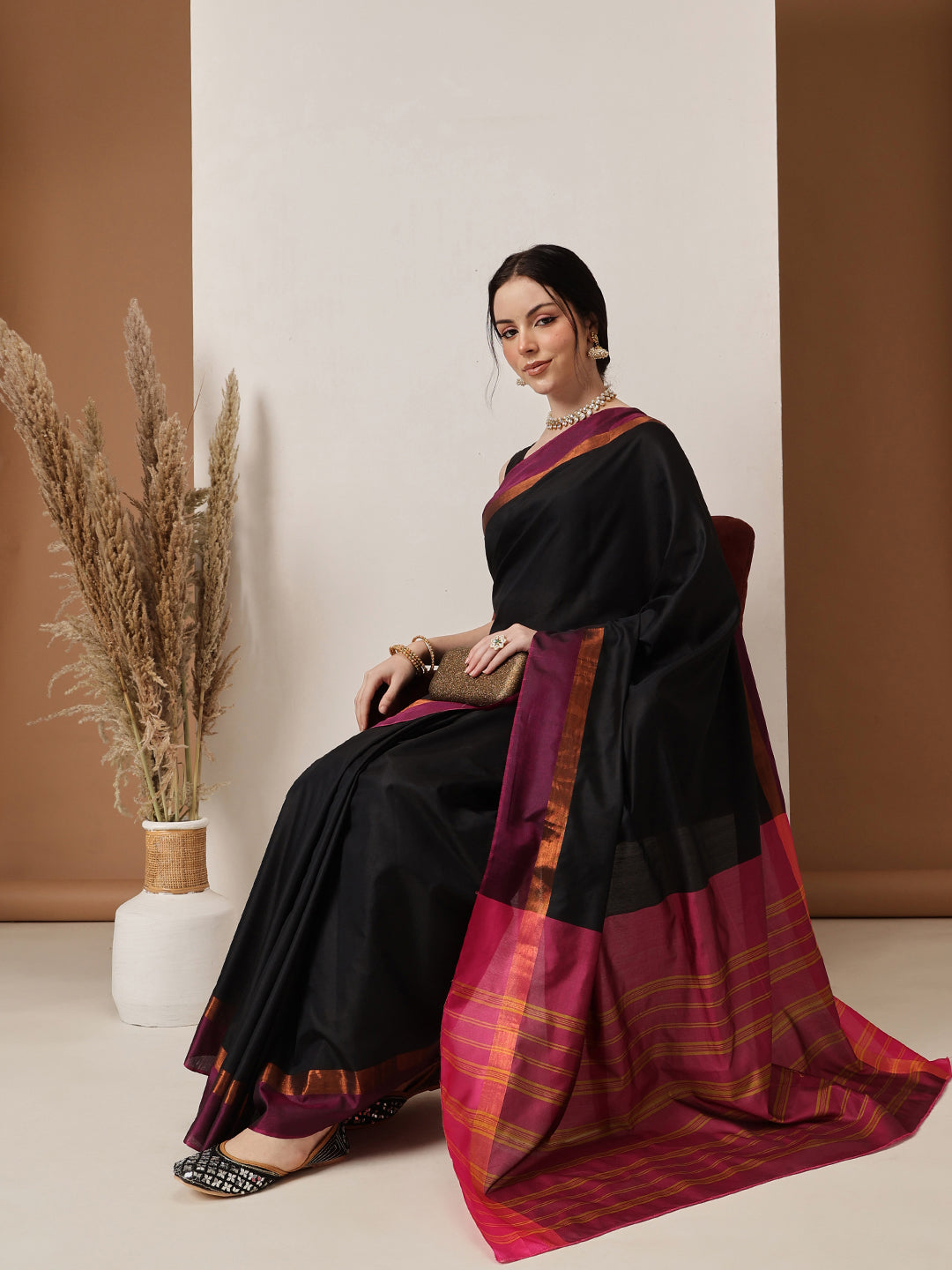 Banarasi Art Silk Uppada Pattu Solid Green Saree