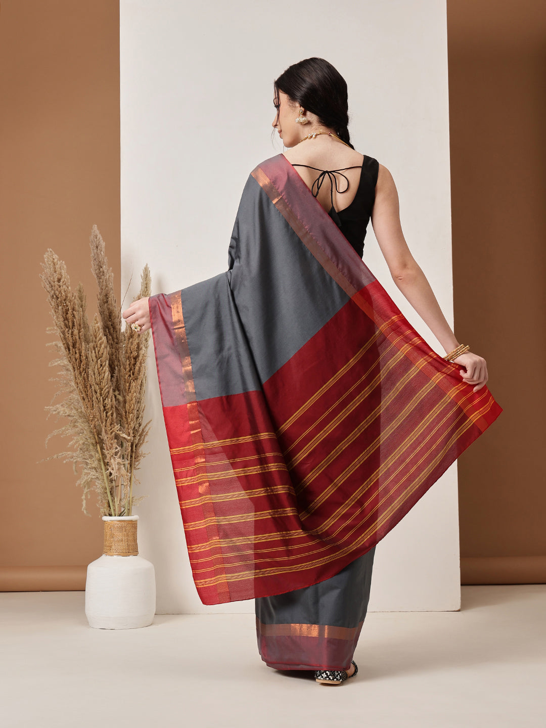 Banarasi Art Silk Uppada Pattu Solid Green Saree