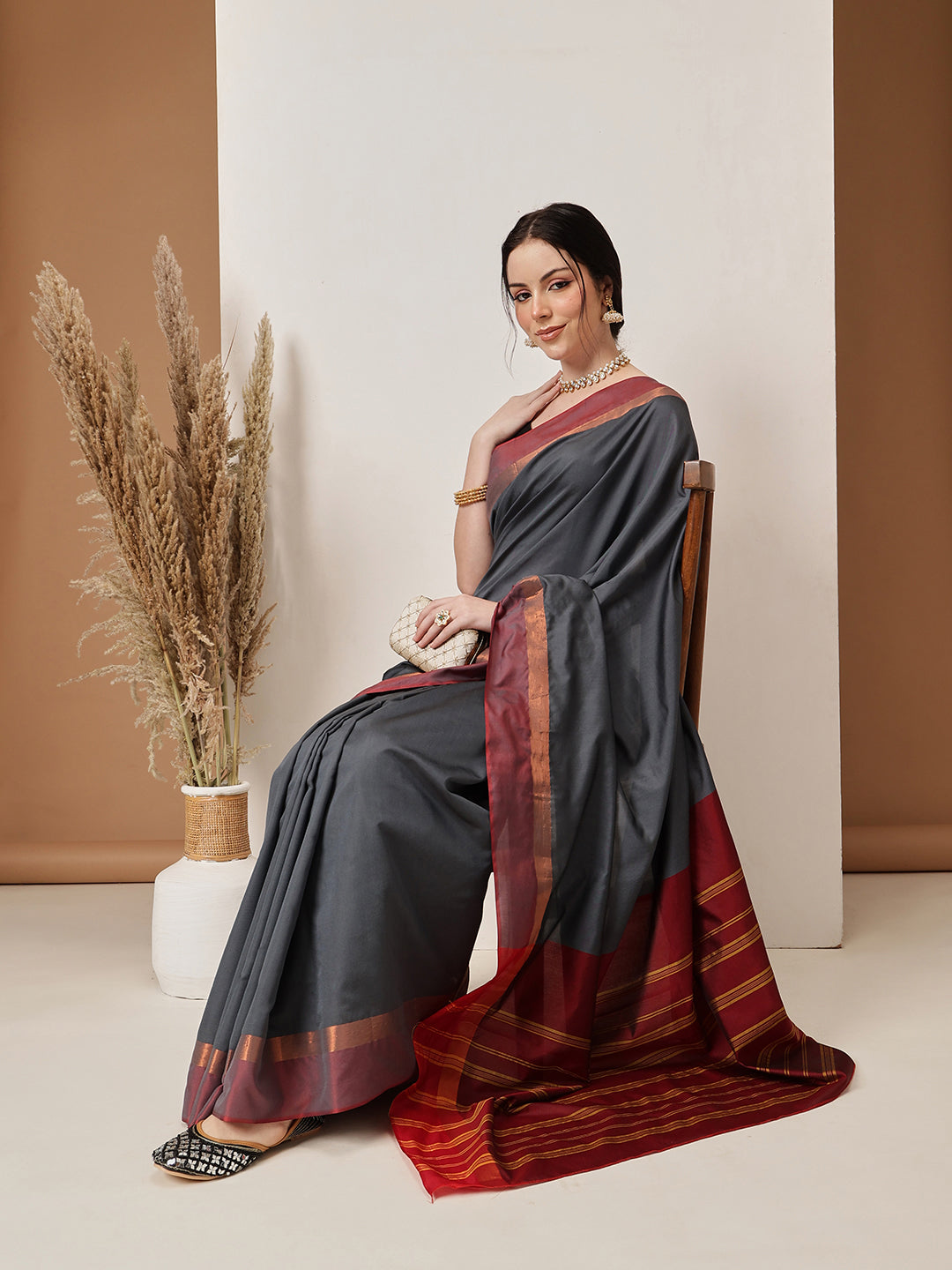 Banarasi Art Silk Uppada Pattu Solid Green Saree