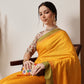 Banarasi Art Silk Uppada Pattu Solid Green Saree