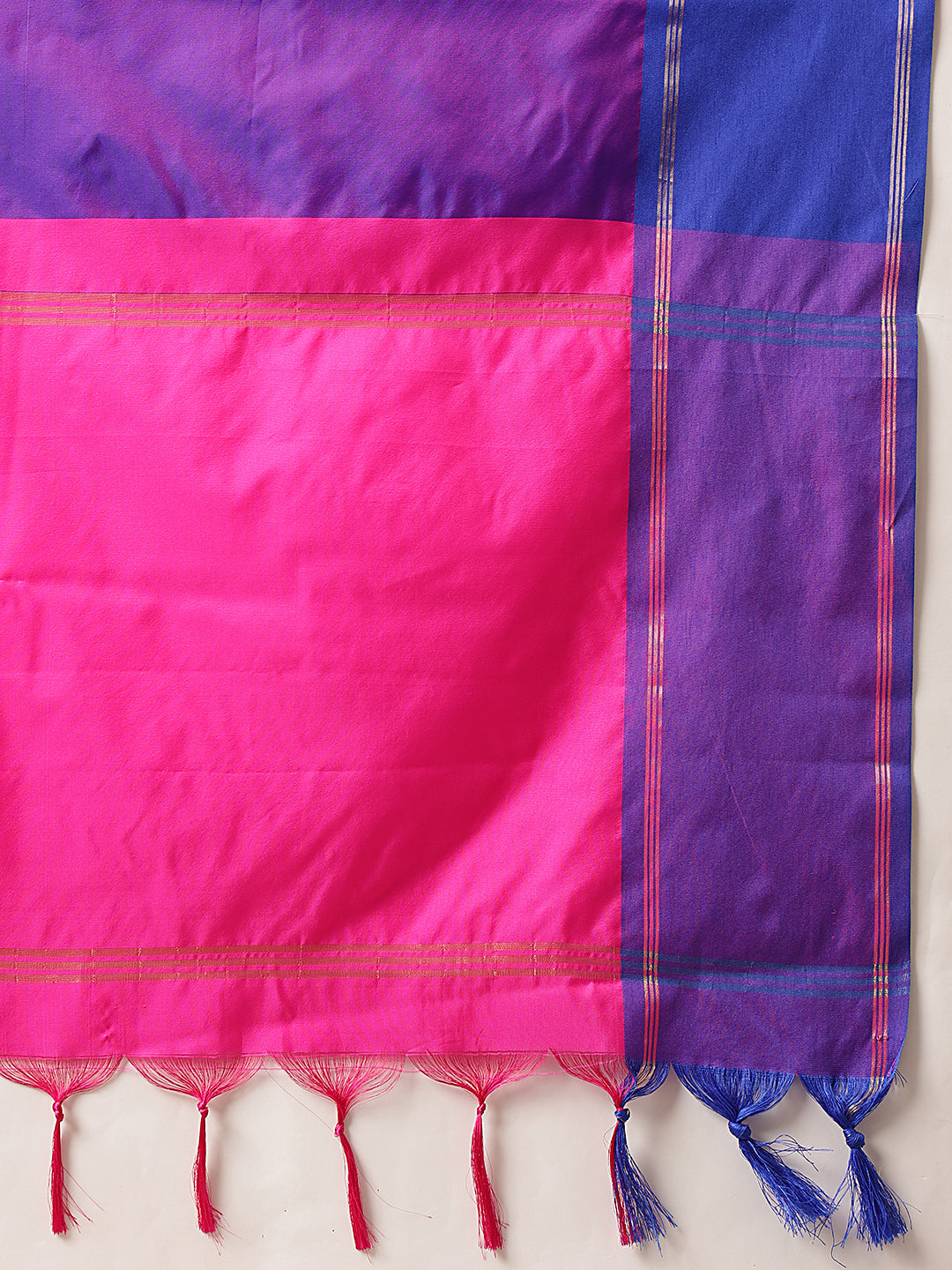 Daily Wear Banarasi Art Silk Uppada Pattu Solid Arani Saree