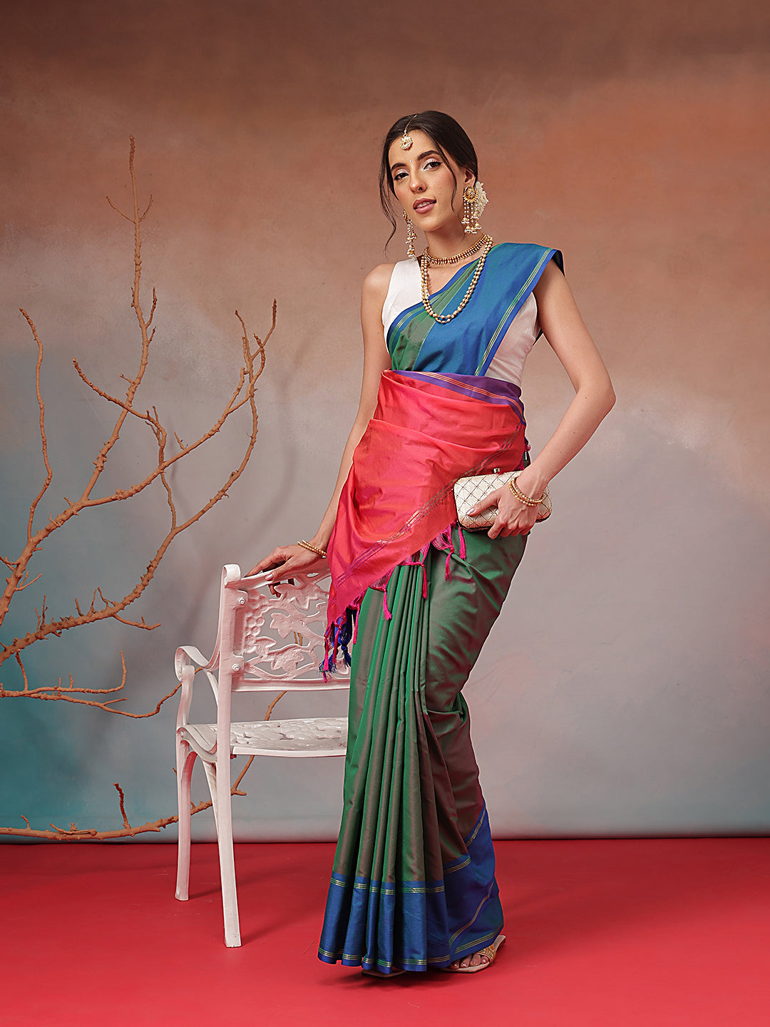 Daily Wear Banarasi Art Silk Uppada Pattu Solid Arani Saree