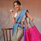 Daily Wear Banarasi Art Silk Uppada Pattu Solid Arani Saree