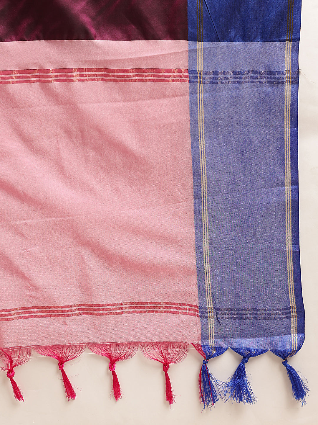 Daily Wear Banarasi Art Silk Uppada Pattu Solid Arani Saree