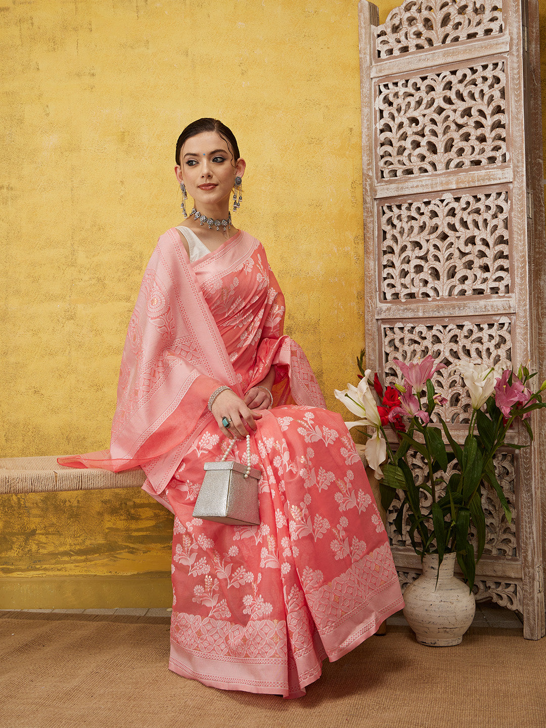 Assam Makhela Chador Cotton Woven Bihu Special Saree