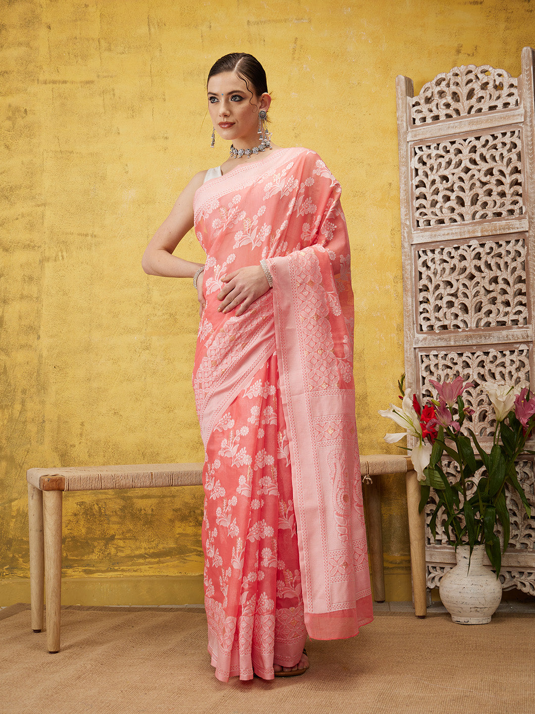 Assam Makhela Chador Cotton Woven Bihu Special Saree