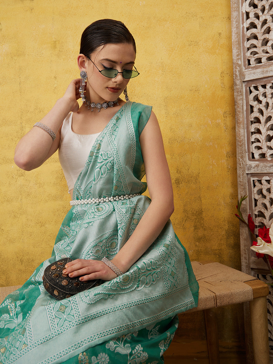 Assam Makhela Chador Cotton Woven Bihu Special Saree