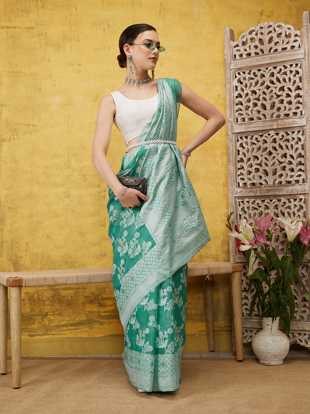 Assam Makhela Chador Cotton Woven Bihu Special Saree