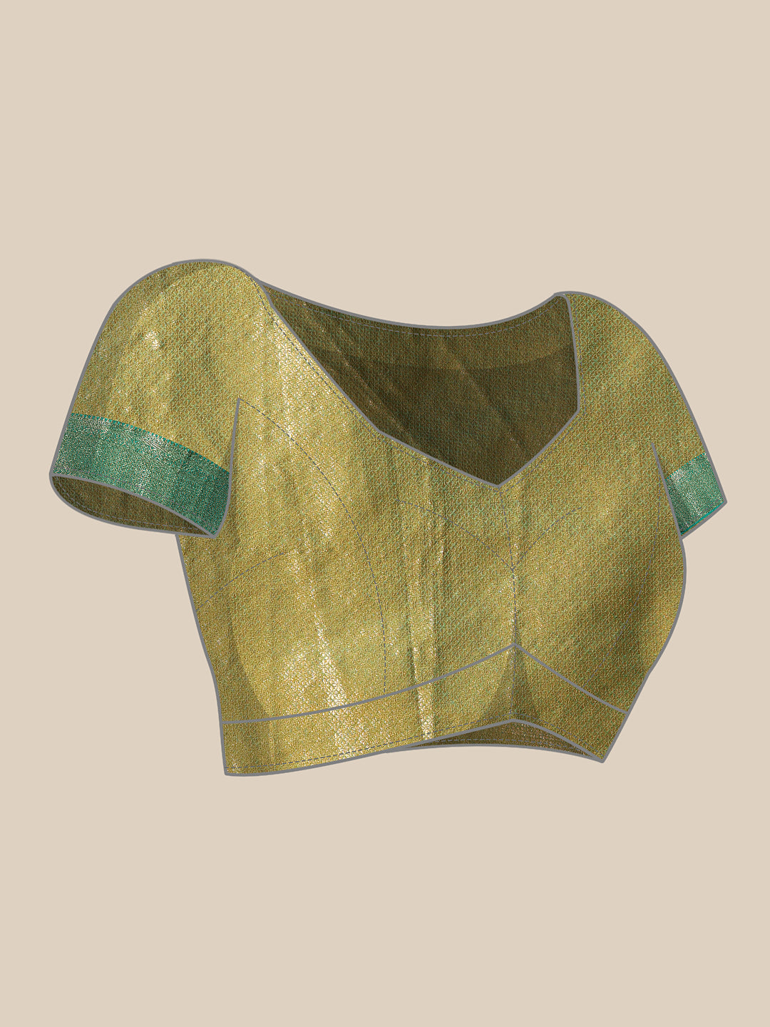 Banarasi Soft Silk Jal Design Saree with Contrast Border and Pallu