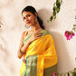 Banarasi Soft Silk Jal Design Saree with Contrast Border and Pallu