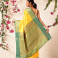 Banarasi Soft Silk Jal Design Saree with Contrast Border and Pallu
